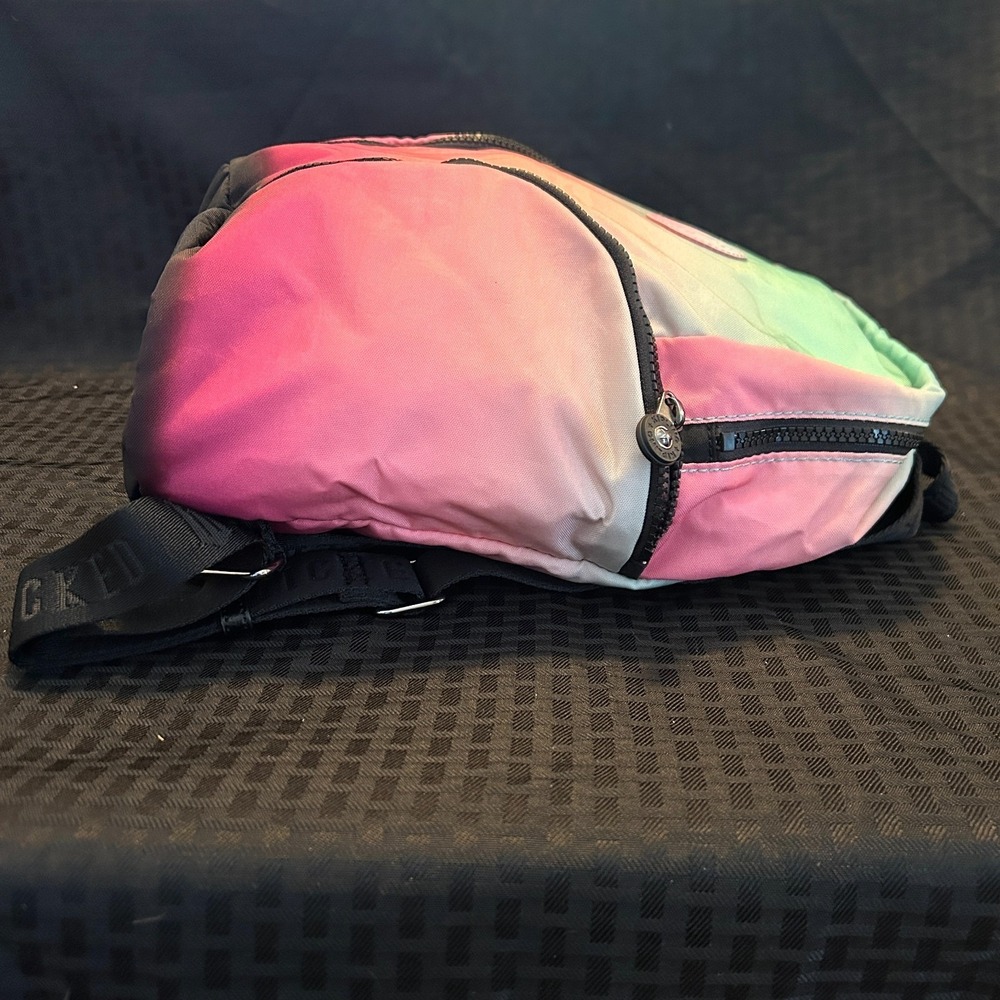 Kipling X Wicked City Pack Backpack Gradient Pink Mint Green Monkey Keychain - Picture 3 of 13
